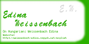 edina weissenbach business card